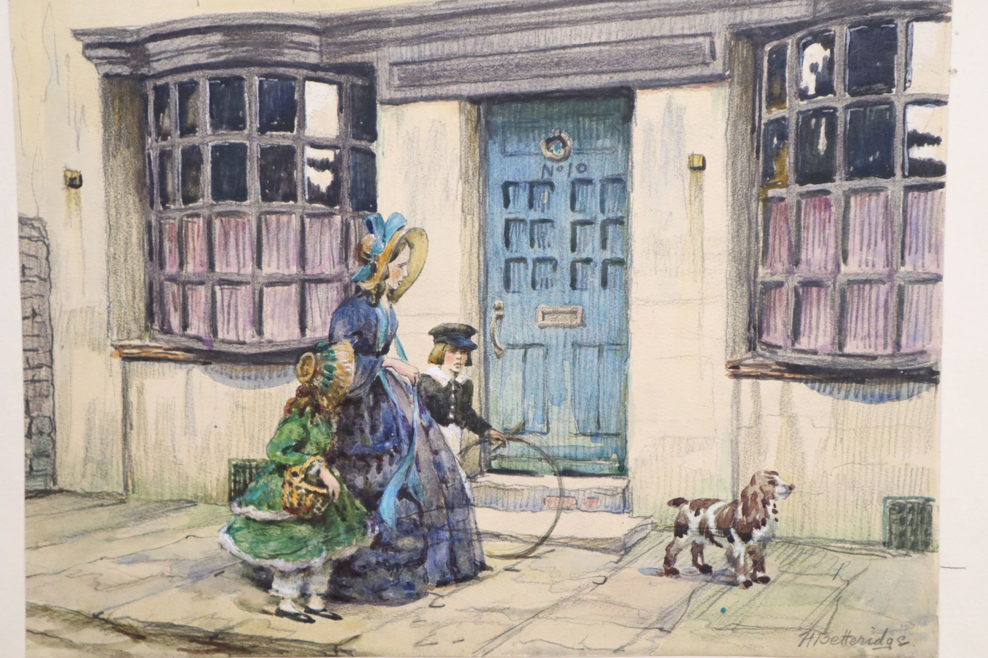 H. W. G. Betteridge (19th/20th century), five unframed watercolour drawings